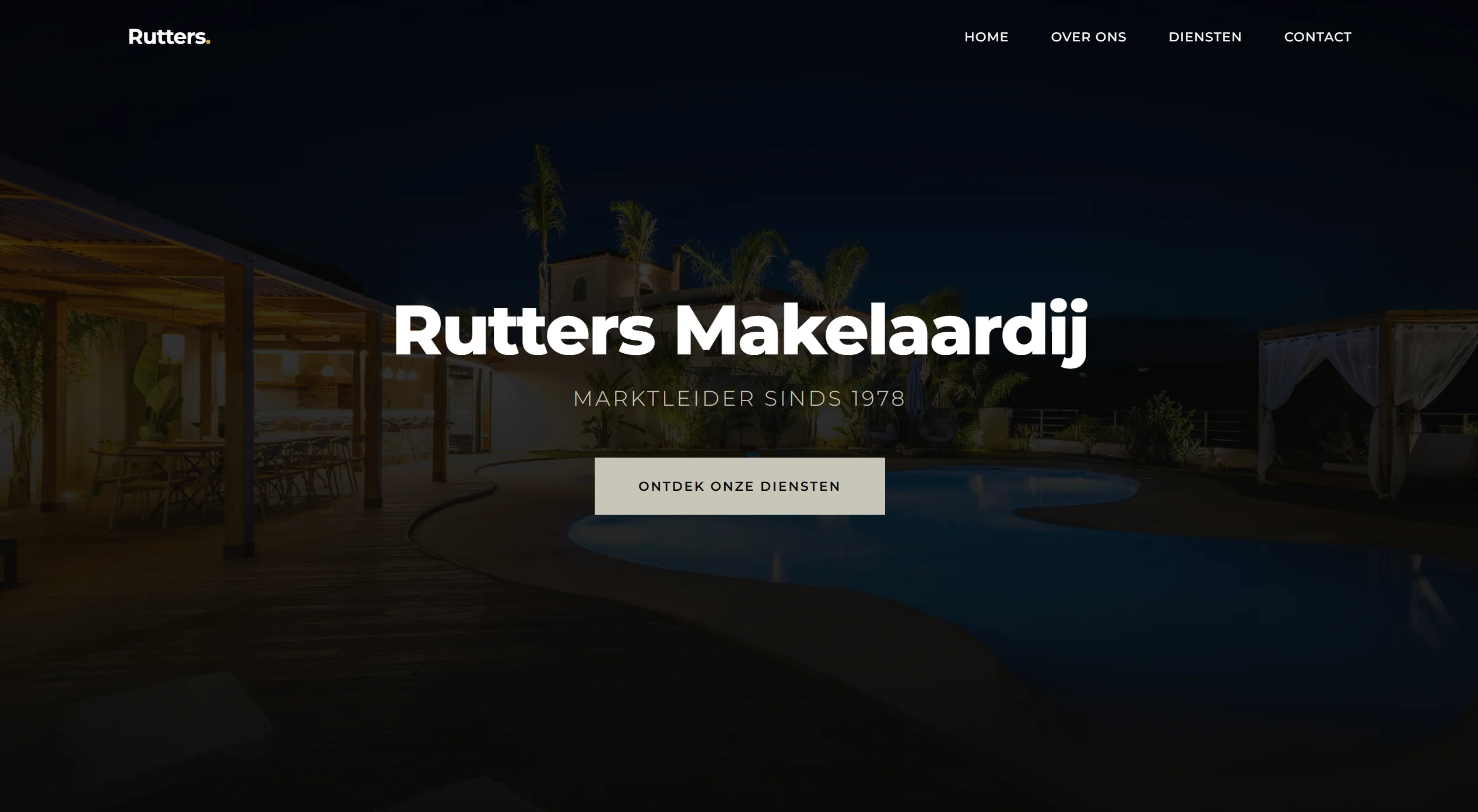 Rutters Makelaardij website gegenereerd door AI